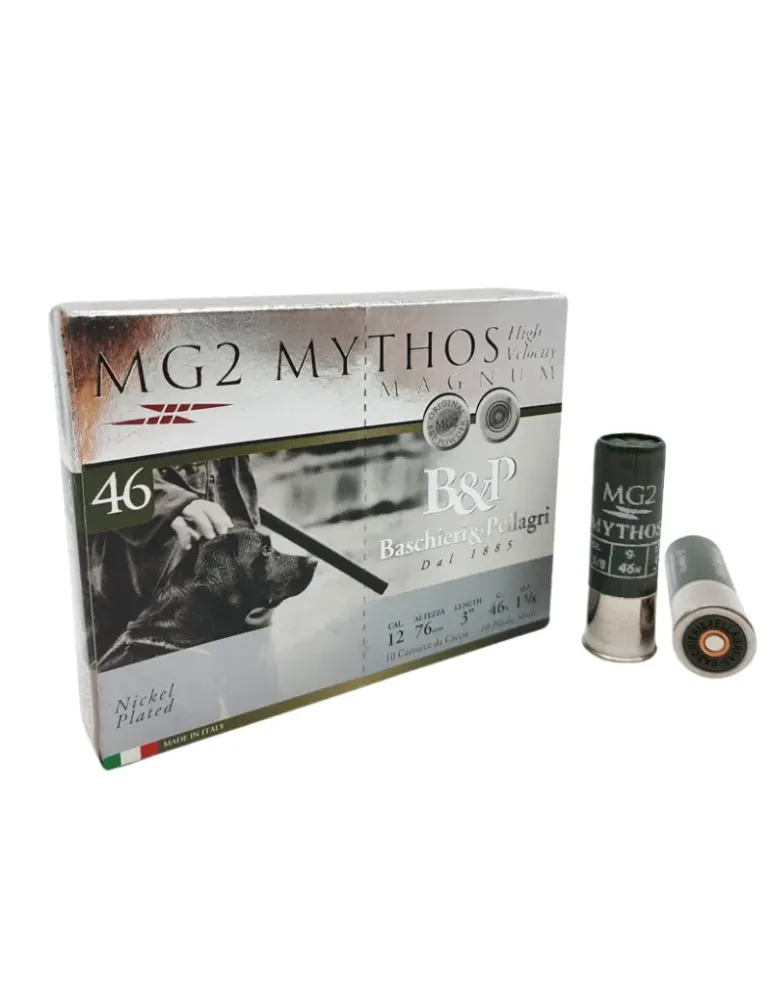 Cartouches chasse B&P MG2 Mythos 46HV 46g cal.12/76 x10