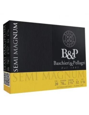 Cartouches chasse B&P Semi Magnum 32g cal.20/70 x10
