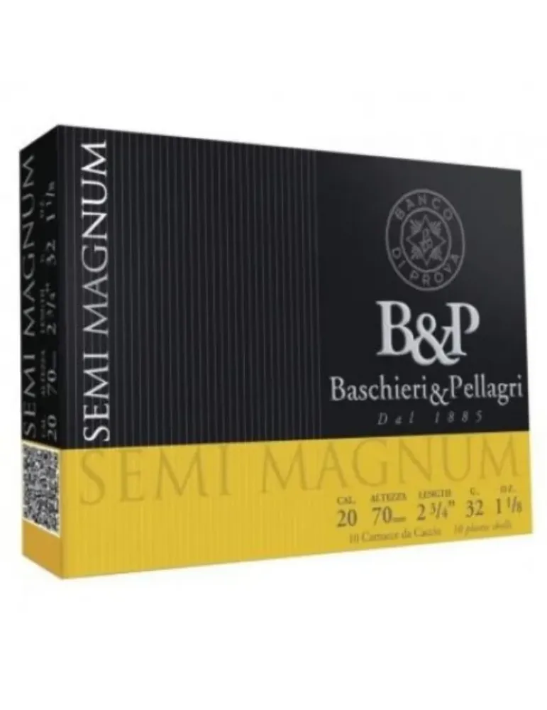 Cartouches chasse B&P Semi Magnum 32g cal.20/70 x10