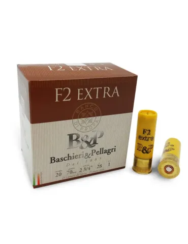 Cartouches chasse B&P F2 Extra 28g cal.20/70 x25