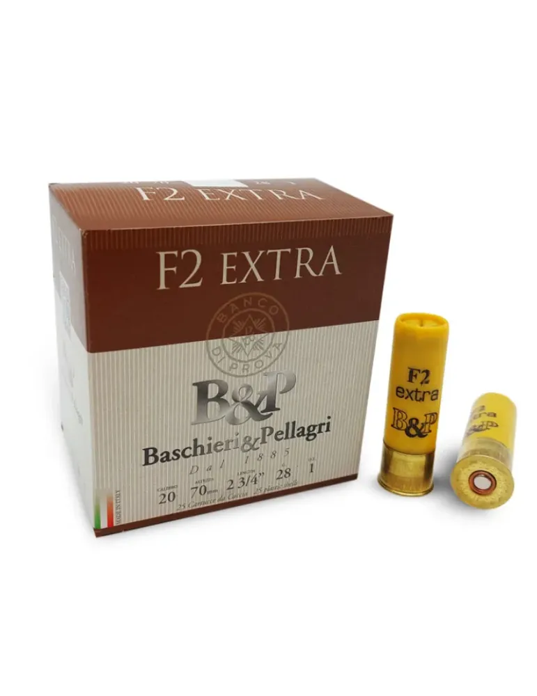 Cartouches chasse B&P F2 Extra 28g cal.20/70 x25
