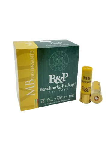 Cartouches chasse B&P MB Dispersante 27g cal.20/70 x25