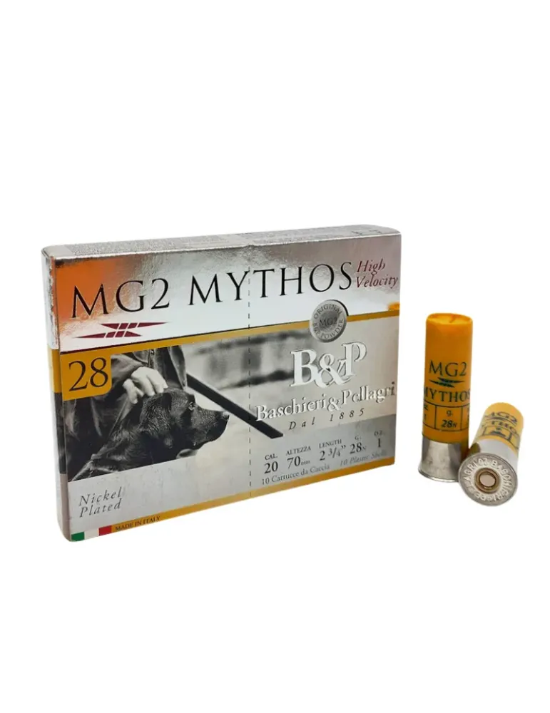 Cartouches chasse B&P MG2 Mythos 28HV 28g cal.20/70 x10