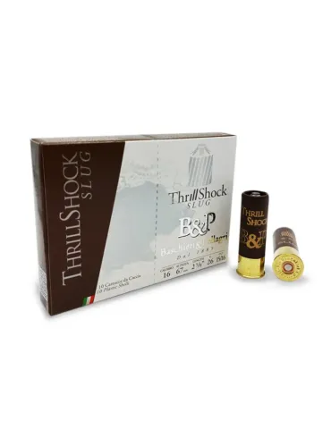 Cartouches balle B&P Big Game Thrill Shock 32g cal.12/70 x10