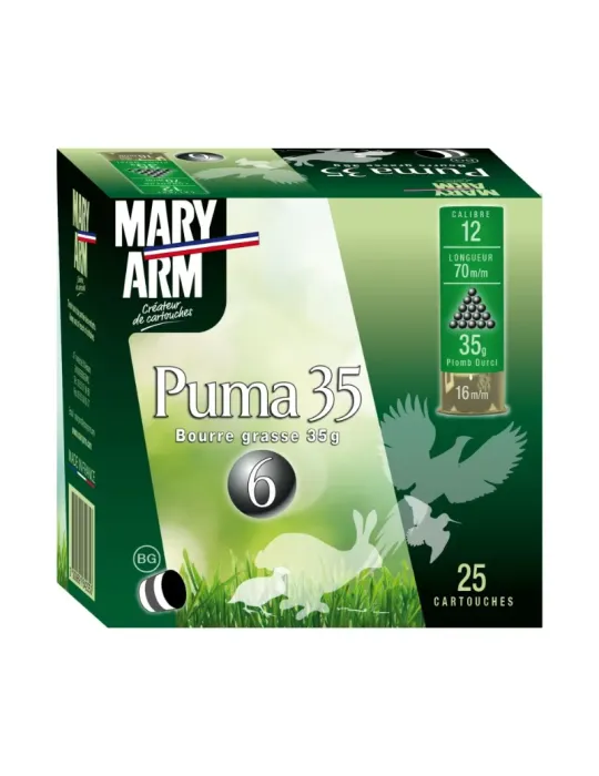Cartouches chasse Mary Arm Puma 35g cal.12/70 x25