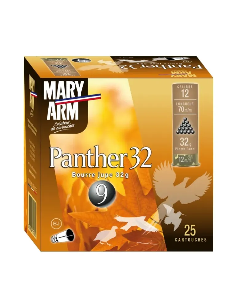 Cartouches chasse Mary Arm Panther 32 32g cal.12/70 x25