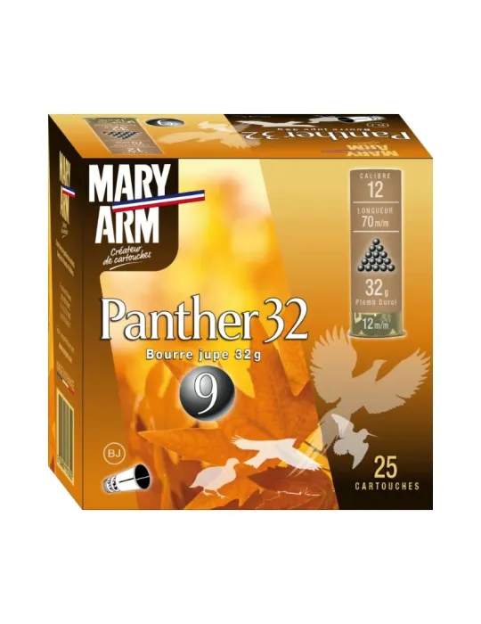 Cartouches chasse Mary Arm Panther 32 32g cal.12/70 x25