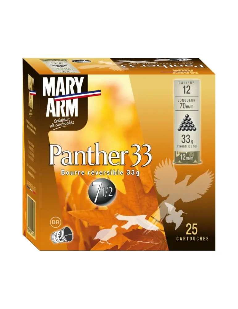 Cartouches chasse Mary Arm Panther 33 33g cal.12/70 x25