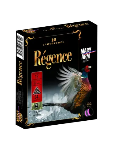 Cartouches chasse Mary Arm Régence 34g cal.12/67 x10