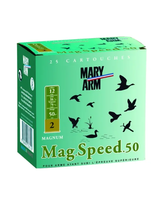 Cartouches chasse Mary Arm Magnum Speed 50 50g cal.12/76 x25