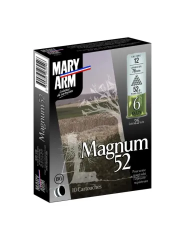 Cartouches chasse Mary Arm Magnum 52 52g cal.12/76 x10