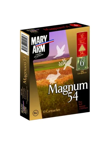 Cartouches chasse Mary Arm Magnum 54 54g cal.12/76 x10