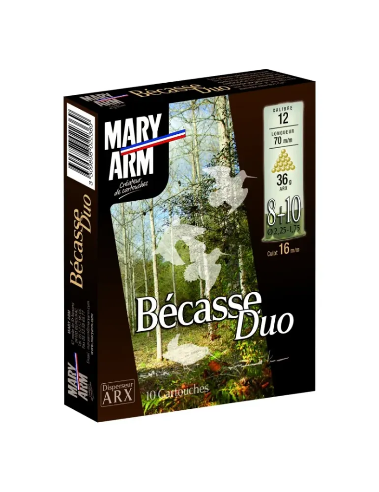 Cartouches chasse Mary Arm Bécasse Duo 36g cal.12/70 x10