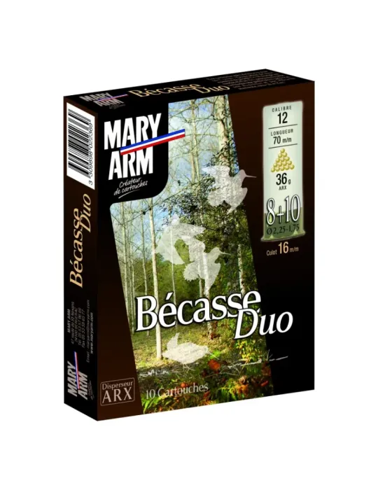 Cartouches chasse Mary Arm Bécasse Duo 36g cal.12/70 x10