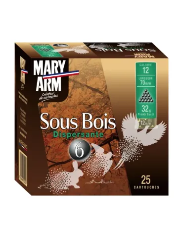 Cartouches chasse Mary Arm Sous Bois 32g cal.12/70 x25