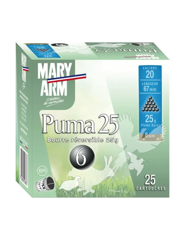 Cartouches Mary Arm Puma 25g cal.20/67 x25