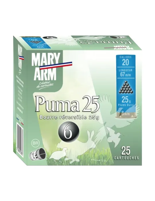 Cartouches Mary Arm Puma 25g cal.20/67 x25