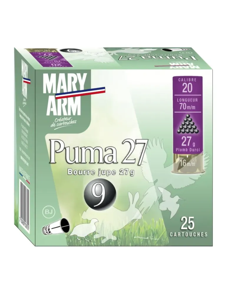 Cartouches Mary Arm Puma 27g cal.20/70 x25