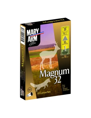 Cartouches chasse Mary Arm Magnum 32g cal.20/76 x10