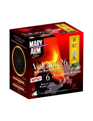 Cartouches Mary Arm Volcano 26g cal.20/70 x25