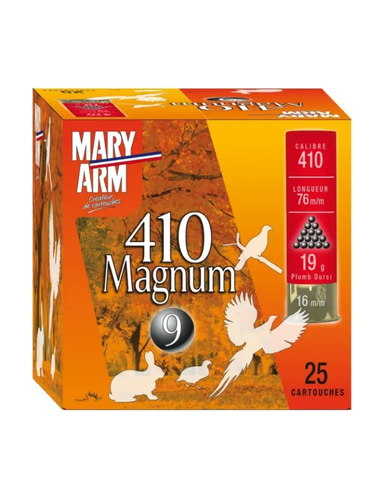 Cartouches Mary Arm 410 Magnum 19g cal.410 x25