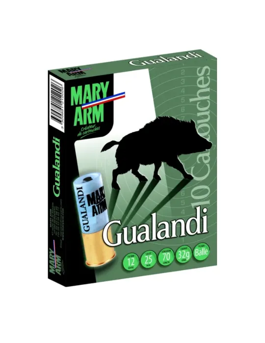 Cartouches balle Mary Arm Gualandi 32g cal.12/70 x10
