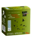 Cartouches chasse Mary Arm Steel Speed 36 Mag 36g cal.12/76 x25