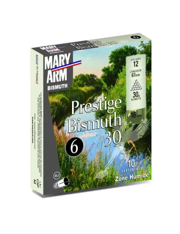 Cartouches chasse Mary Arm Prestige Bismuth 30 30g cal.12/67 x10