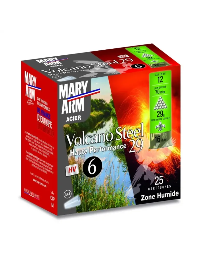Cartouches chasse Mary Arm Volcano Steel 29 29g cal.12/70 x25