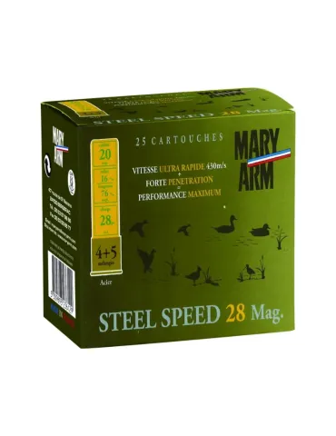 Cartouches chasse Mary Arm Steel Speed 28 28g cal.20/76 x25