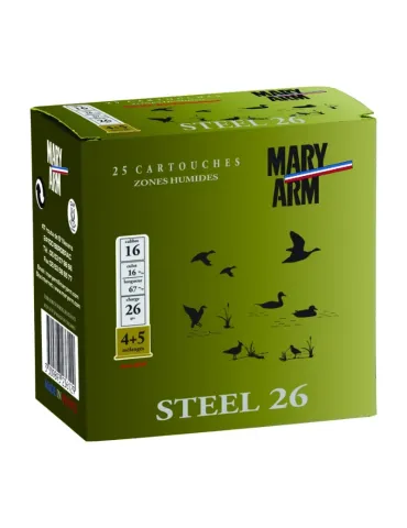 Cartouches chasse Mary Arm Steel 26 26g cal.16/67 x25