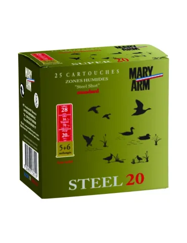 Cartouches chasse Mary Arm Steel 20 20g cal.28/70 x25
