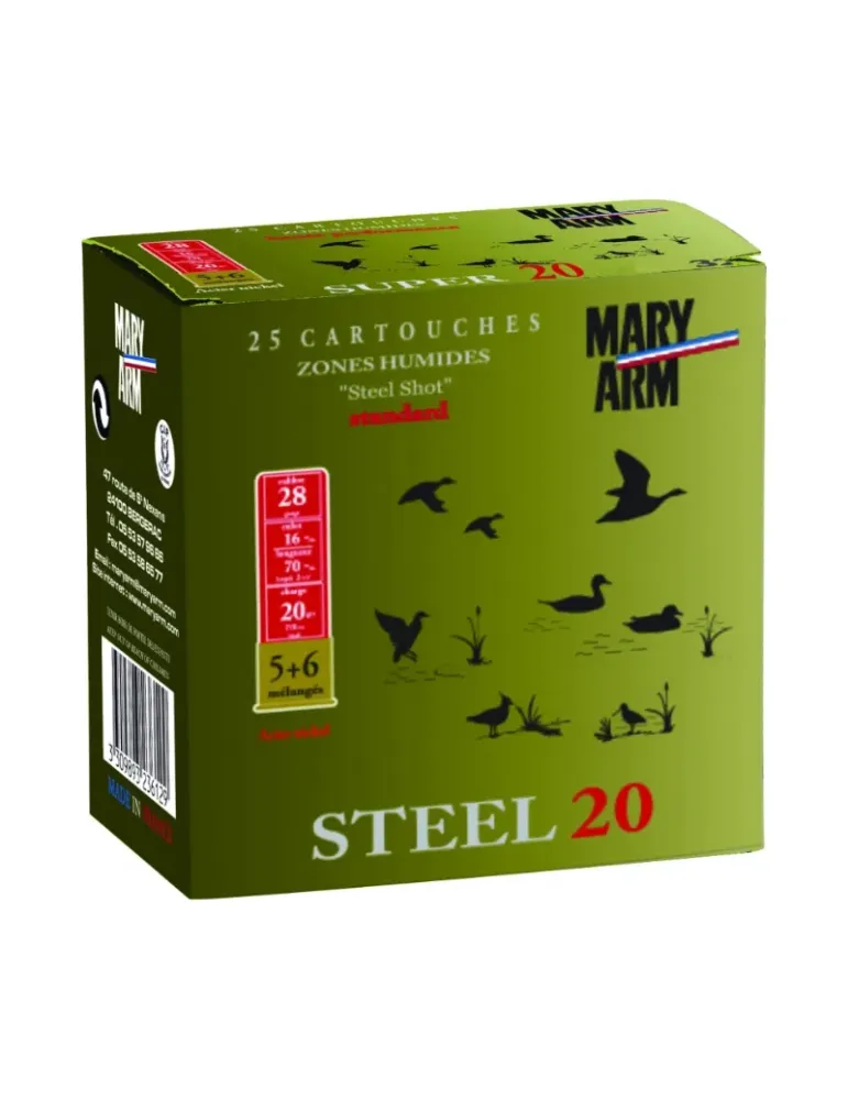 Cartouches chasse Mary Arm Steel 20 20g cal.28/70 x25