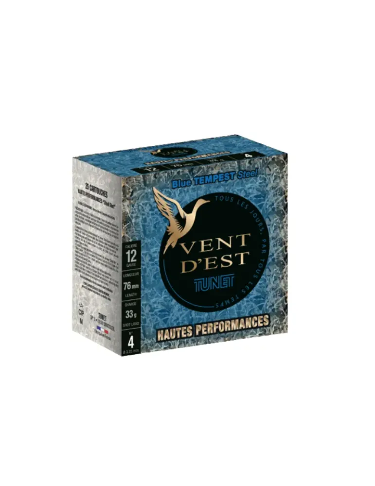 Cartouches chasse Tunet Vent d'Est Blue Tempest 33g cal.12/76x25