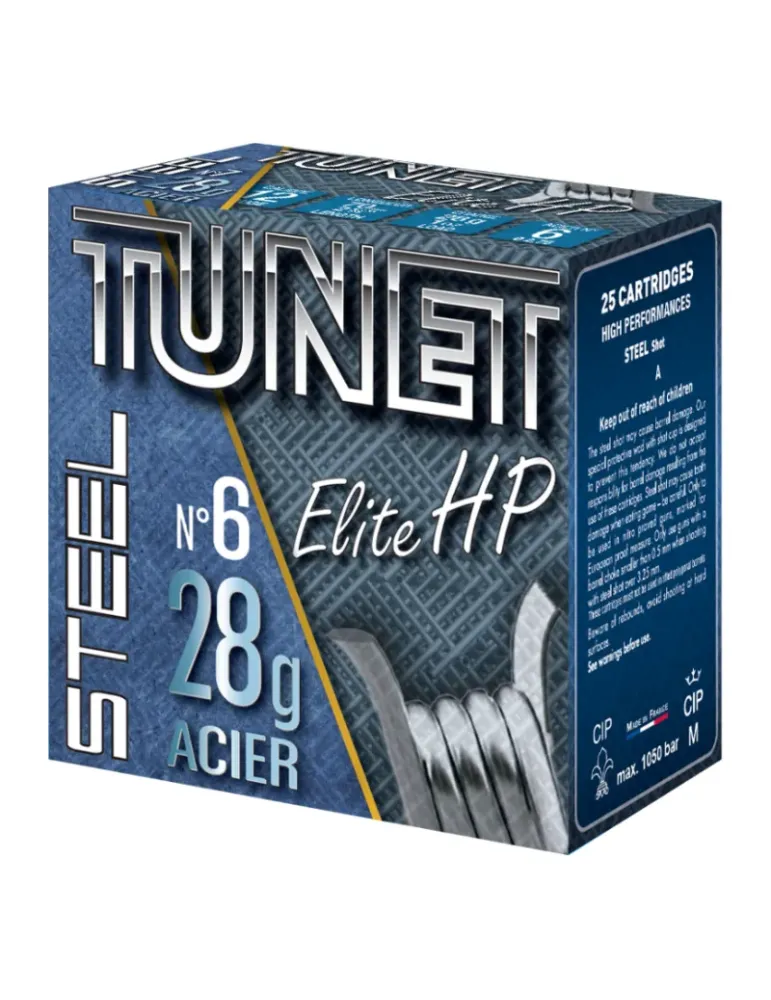 Cartouches chasse Tunet Steel Elite HP 28g cal.12/70 x25