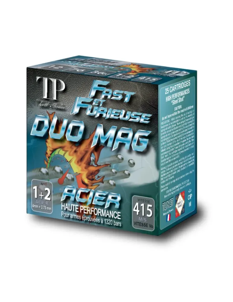 Cartouches chasse Tunet Fast & Furieuse Duo Mag 36g cal.12/76x25