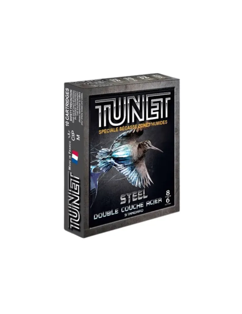 Cartouches chasse Tunet Bécasse 32 steel 32g cal.12/70 x10