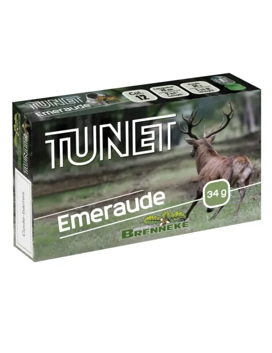 Cartouches balle Tunet Brenneke Emeraude 34g cal.12/70 x10