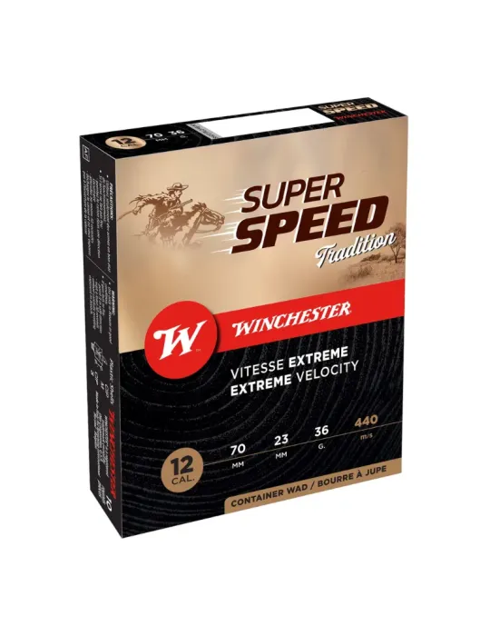 Cartouches chasse Winchester Super Speed Gen.2 36g cal.12/70 x10