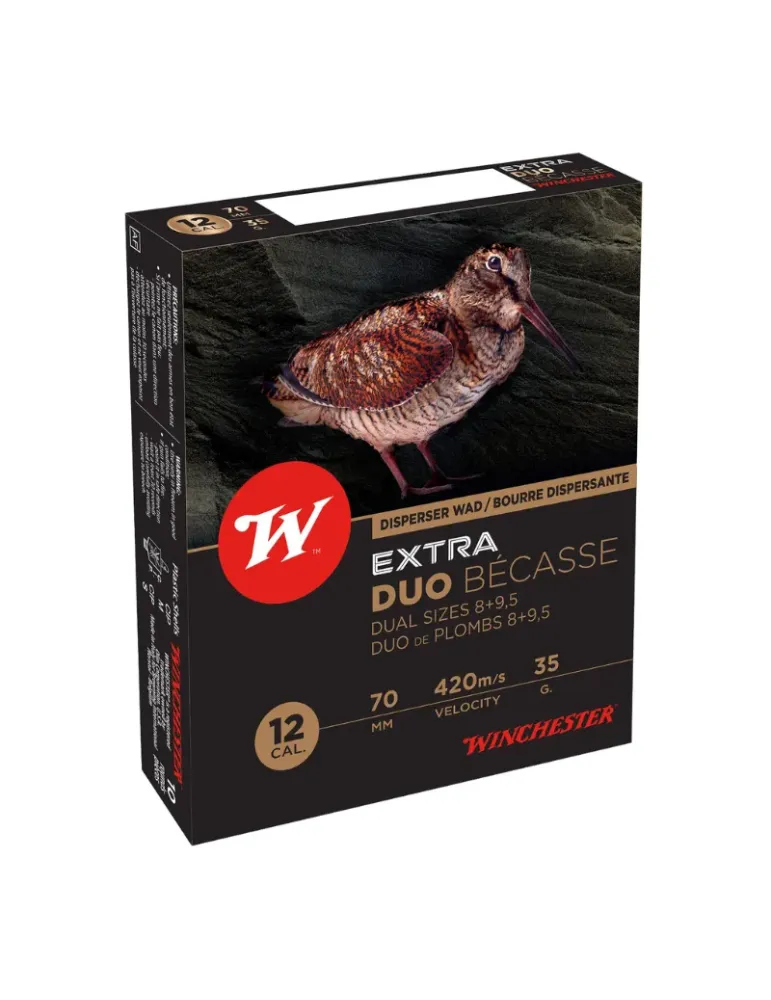Cartouches chasse Winchester Extra Duo Bécasse 35g cal.12/70 x10