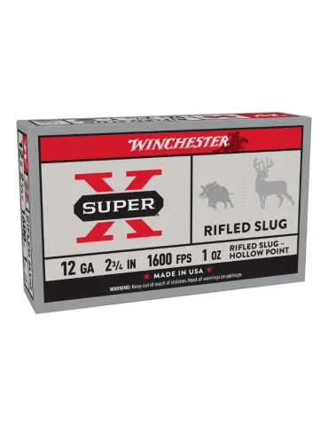 Cartouches balle Winchester Slug Super-X 28g cal.12/70 x5