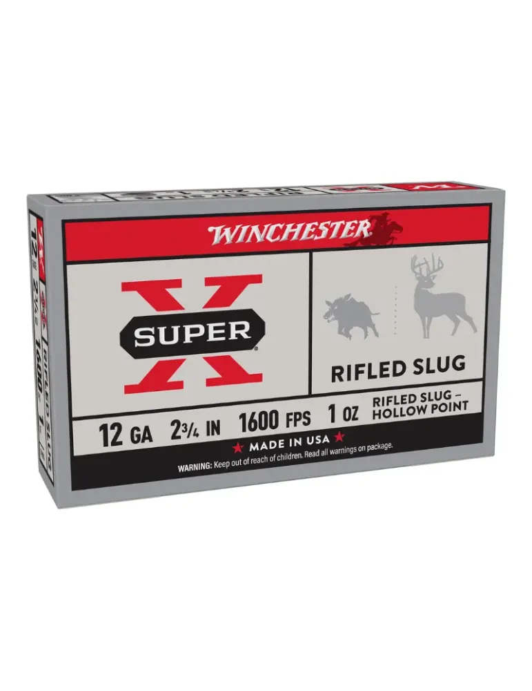 Cartouches balle Winchester Slug Super-X 28g cal.12/70 x5