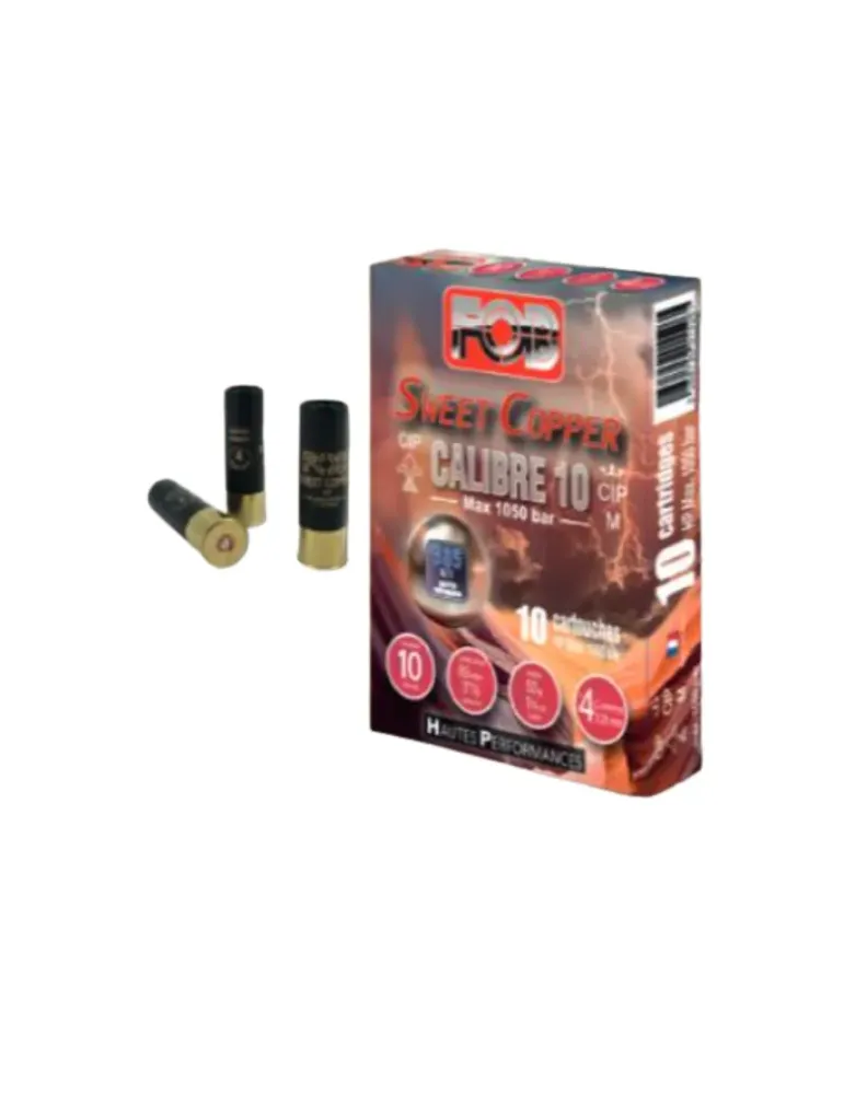 Cartouches chasse FOB Sweet Copper Super Magnum 50g cal.10/89 x10
