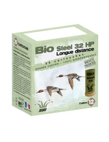 Cartouches chasse Jocker Bio Steel 32 HP 32g cal.12/70 x25