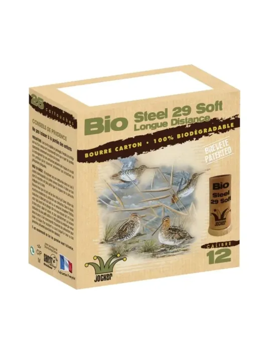 Cartouches chasse Jocker Bio Steel 29 Soft 29g cal.12/70 x25