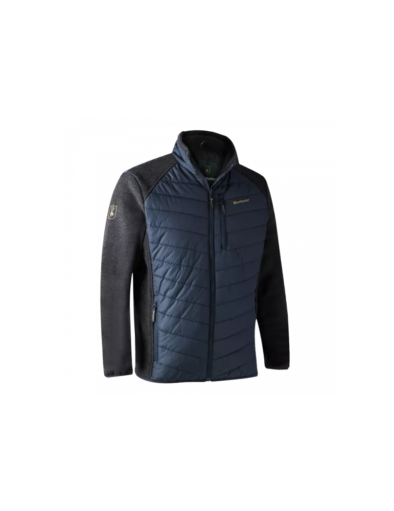 Veste doudoune Moor Deerhunter avec tricot bleu marine