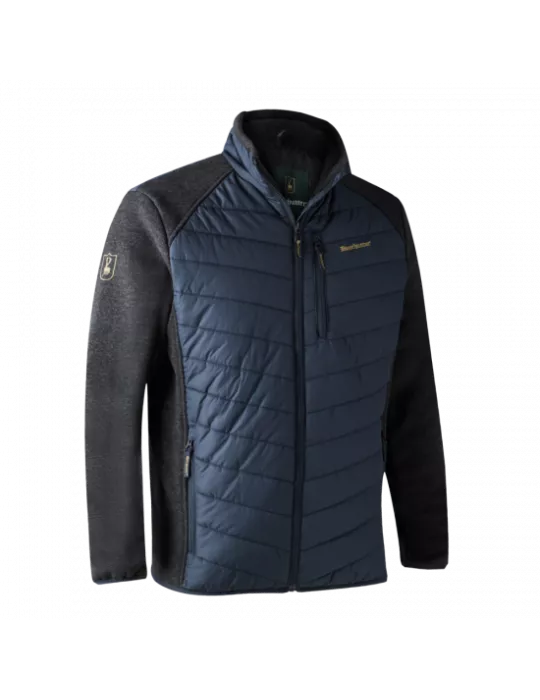Veste doudoune Moor Deerhunter avec tricot bleu marine