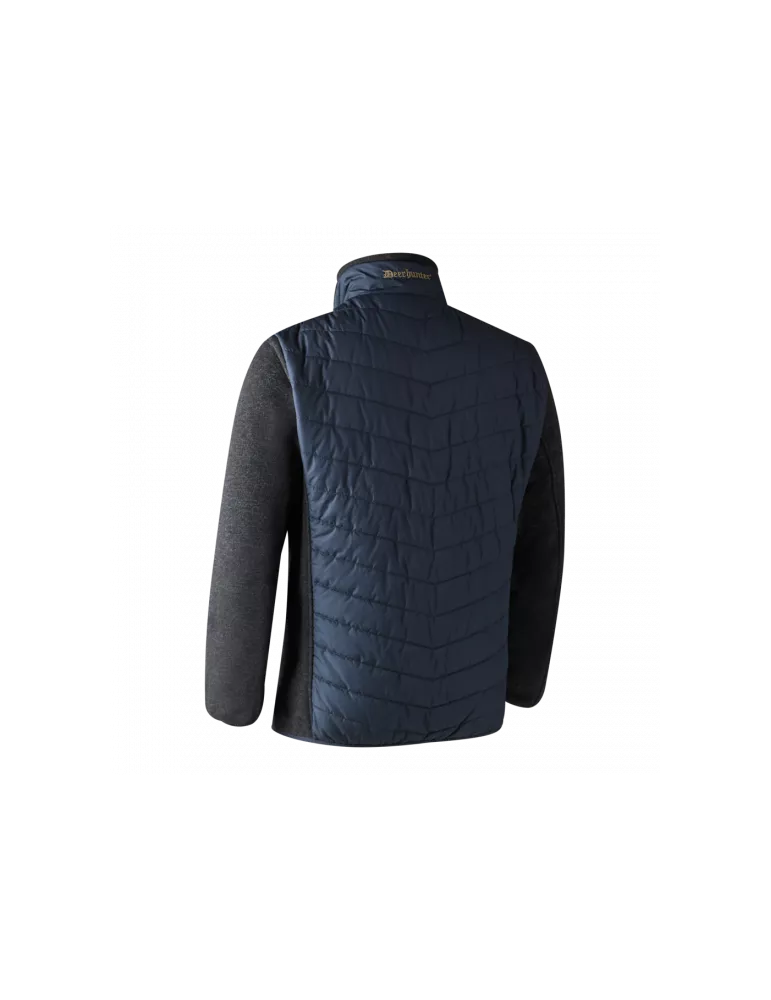 Veste doudoune Moor Deerhunter avec tricot bleu marine