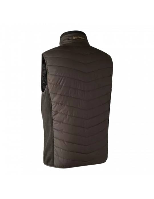 Gilet doudoune Deerhunter Moor avec tricot marron