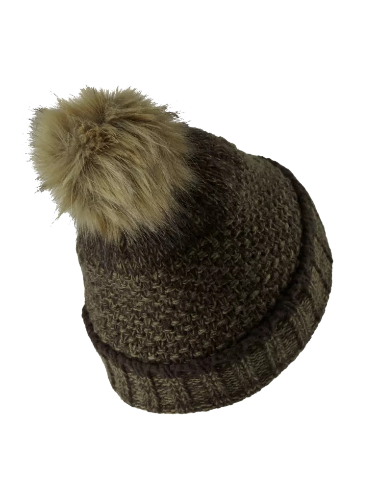 Bonnet tricot femme Deerhunter vert